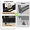Key Holder Wall Mounted, 16 X 8 Farmhouse Key Hanger Key Rack with Shelf for Entryway, Mail Organizer with Key Hook, Includes Free Picture Frame, Black